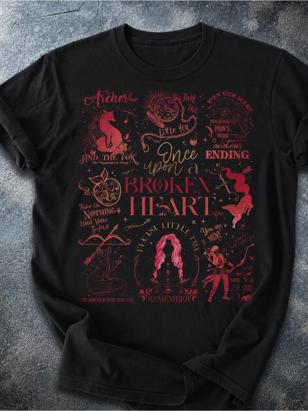 Once Upon a Broken Heart Fantasy Shirt, Stephanie Garber book Graphic Tee